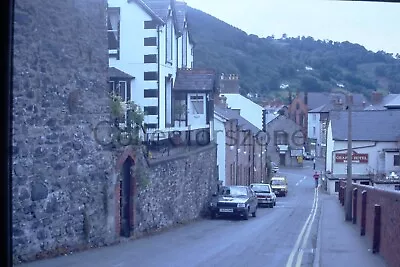 35mm Slide 1990 Llangollen Street Photo Nissan Micra Ford Escort Ital Van • £8.64