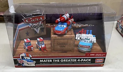 Disney Pixar Cars Mater The Greater 4-Pack Lug Nutty Tooth Vendor • $85