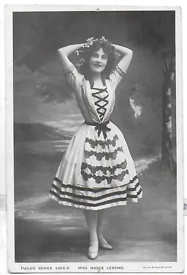 Early Genuine Vintage Theatre Actress Postcardmiss Madge Lessingrp • £3.99