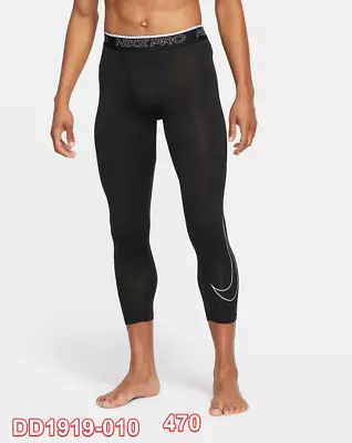 Nike Pro Dri-FIT Men's 3/4 Tights Black Large+XL • $25.60