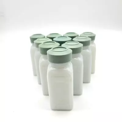 Vintage Griffith's Milk Glass Spice Jars Green Plastic Lids 10 Count • $25.99