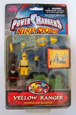 Mega Bloks Power Rangers Yellow Ranger Hurricane Blaster NEW Ninja Storm 5702 • $19.99