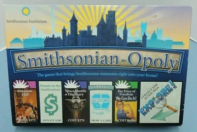 SMITHSONIAN-OPOLY Board Game ~ Late For The Sky Co (2010's Release) - 100%  • $19.95