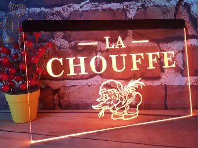 La CHOUFFE Beer LED Neon Light Sign For Home Bar Club Pub Gift Cave Party Store • $23.99