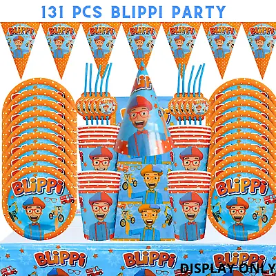 $33.99 • Buy Blippi Paw Patrol Birthday Party Tableware Girls Supplies Sydney Balloon Banner 