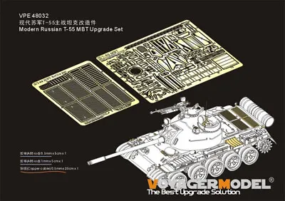 Voyager 1/48 Modern Russian T-55 MBT Upgrade Detail Set For Tamiya Kit #32598 • $11.26