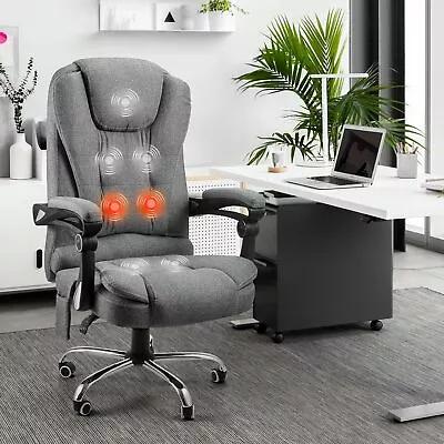 Heated  Executive Massage Office Chair，Adjustable Height Home Office Desk Chair • $159.79