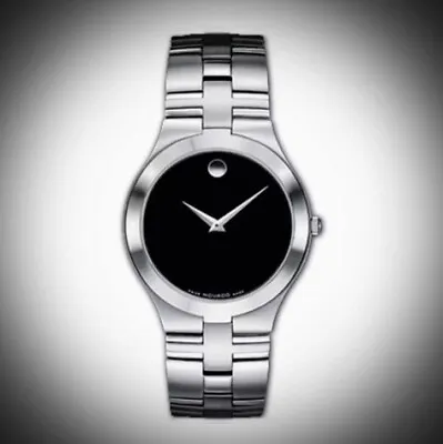 Movado Juro Gorgeous Black Dial Stainless Steel Men's Watch 0605023 • $295