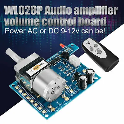 9V Infrared Remote Control Volume Control Board Pre AMP Motor Potentiometer • $23.09