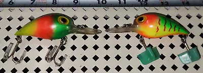 4-24 Lot Of 2 Vintage Storm Pre Rapala Magnum Wiggle Warts Crankbaits AV 214 • $69.99