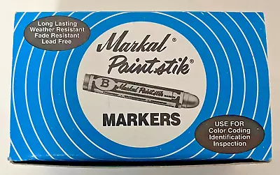 B PAINT STICK BLACK BOX OF 12  VINTAGE By Markal Moniker • $9.49