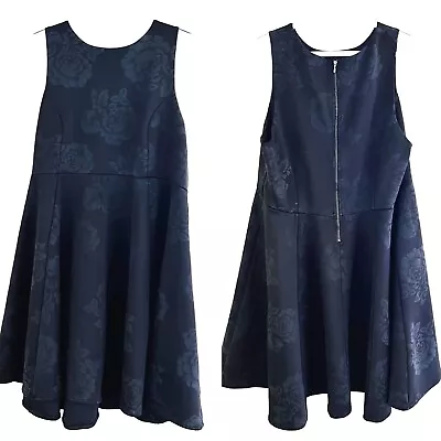 Torrid Black Rose Fit & Flare Dress ~ Goth Steampunk Rockability ~ Plus Size 20 • $24