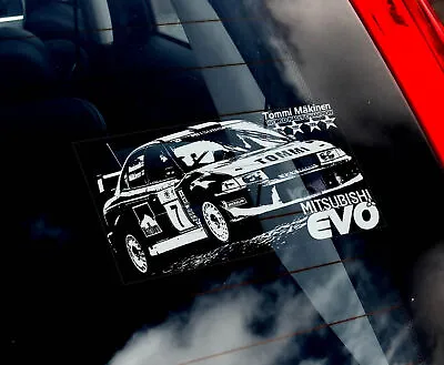 Mitsubishi Lancer Evo - Rally Car Window Sticker - Tommi Makinen WRC 456789 • $5.43