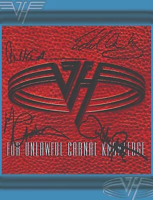 Van Halen 8.5x11 Album For Unlawful Carnal Knowledge Signed Photo Poster Reprint • $9.95