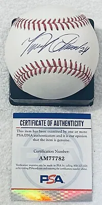 Miguel Cabrera All Letters W/#24 Psa/dna Authenticated Signed Manfred Baseball • $199.99