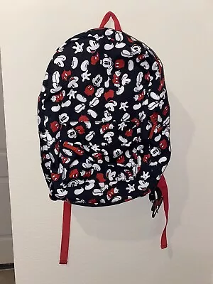Disney Store MICKEY MOUSE EXPRESSIONS BACKPACK 18  Parks Laptop Sleeve • $30