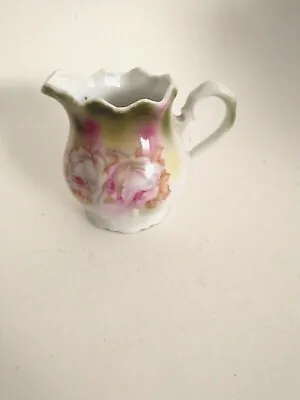 Vintage Leuchtenburg Germany Creamer Small Pitcher Roses Design • $9.50