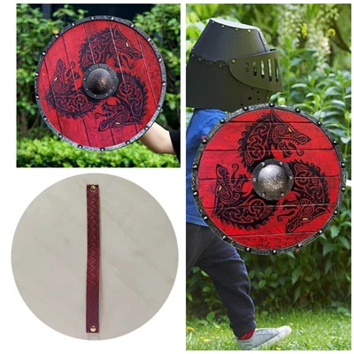 £25.80 • Buy Wolf Warrior Handcrafted Battle Ready Shield Medieval Viking Warrior Shield Prop