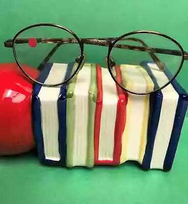 New 2001 Eyeglasses Antique Gold Diamond-Cut Design ~ Tortoise Rim/Cthru Temples • $19.99