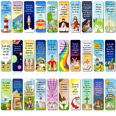 30 Pack Magnetic Bible Verse Book Marks Inspirational Book Page Clip Markers • $13.61
