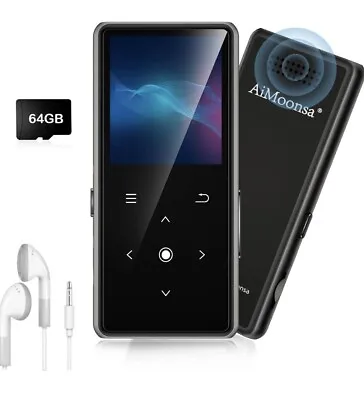 64GB MP3 Player With Bluetooth 5.2 AiMoonsa Music Player With Built-in HD Speak • £19.99