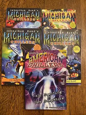 Michigan/American Chillers Books By Jonathan Rand Lot Of 5 PB Very Good • $15