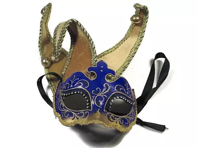 Venetian Masquerade Mask Hand Painted Made In Venice Italy Pier 1 Imports Bells • $22.77
