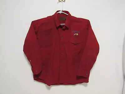 Browning Super Naturals RH Shooting Shirt Embroidered Mallard Red Mens 2XL • $24.99