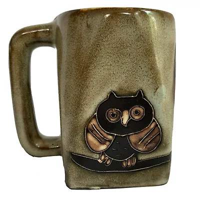 Design By Mara Pottery Stoneware Handmade In Mexico Owls 16 Oz Mug Signed • $21