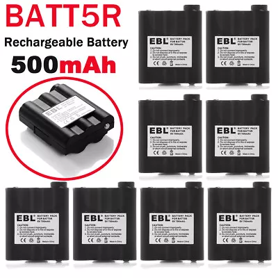 8X EBL 700mAh BATT5R NI-MH 2-Way Radio Battery For Midland BATT-5R LXT210 AVP-7 • $46.99