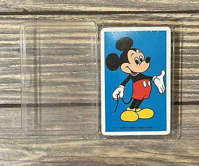 Vintage 1986 Mickey Mouse Walt Disney World Playing Cards Sealed • $17.99