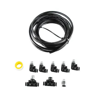 $32.99 • Buy Push Lock Vacuum Fitting Kit Black Turbo Wastegate&Solenoid For Turbo Vehicle