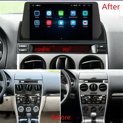 9  Android 12.0 Stereo Radio GPS Navigation Player Wifi FM For Mazda 6 2002-2008 • $173.03