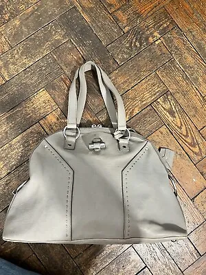 Yves Saint Laurent Grey Medium Muse Bag Silver Hard Ware ‘YSL Sac Muse’ • £170