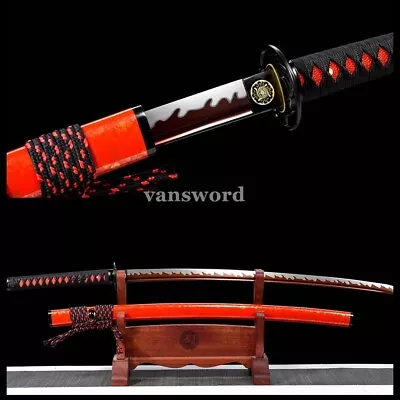 Handforge 1095 High Carbon Steel Japanese Katana  Sword Sharp Samurai Full Tang • $257.80