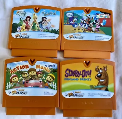 $18.75 • Buy Lot Of 4 VTech V.Smile Pocket & V.Motion Learning System Video Games Cartridges