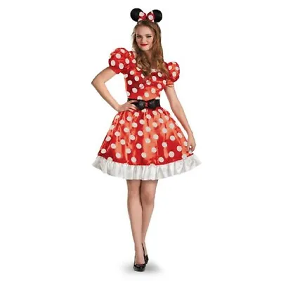 Licensed Disney Minnie Mouse Classic Red Dress Adult Women's Costume XL 18-20 • $39.95