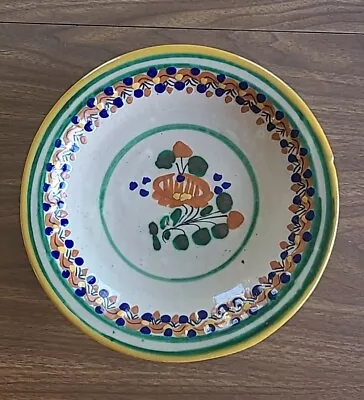 Ysauro Uriarte Talavera Puebla Mexico 9  Pasta Bowl Handcrafted Pottery  • $24