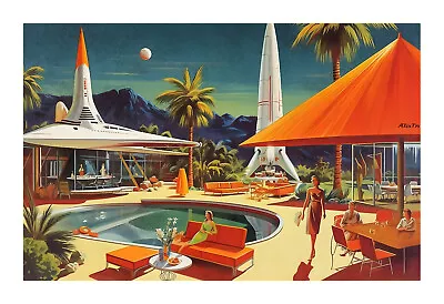 1960s Mid Century Modern Atomic Age Art Print 1ps • $19.99