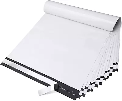 14.5X19” 200Pc White Poly Mailers Bulk For Clothing/ Hoody/ Shirt/ Jacke • $44.89