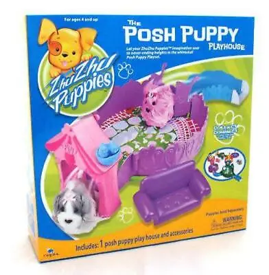 Zhu Zhu Pets Puppies Posh Puppy Playhouse Playset - New • £15.98