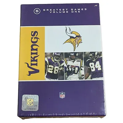 NFL Minnesota Vikings 5 Greatest Games DVD Football New Factory Sealed Free Ship • $139.99