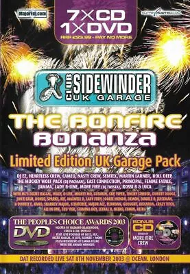 Sidewinder - The Bonfire Bonanza -  UK Garage CD Pack • £14.99