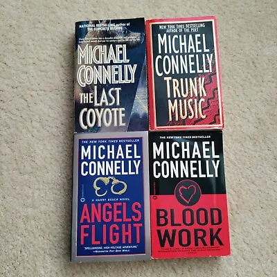 Lot Of (4) Michael Connelly Paperback Books GUC Harry Bosch & Terrell McCaleb • $24.99