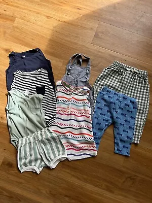 Baby Boy Unisex Bundle Shorts Rompers Vests Trousers 9-12 Months Zara And H&M • £7.99