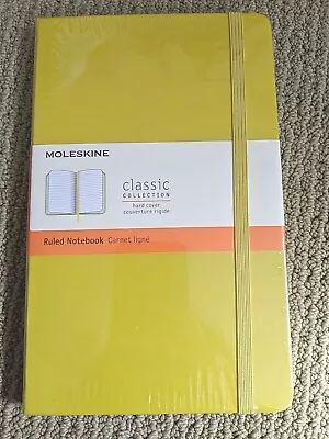 NEW-Moleskin Ruled Notebook Classic Hard Cover  5 X 8 - Yellow • $9.99