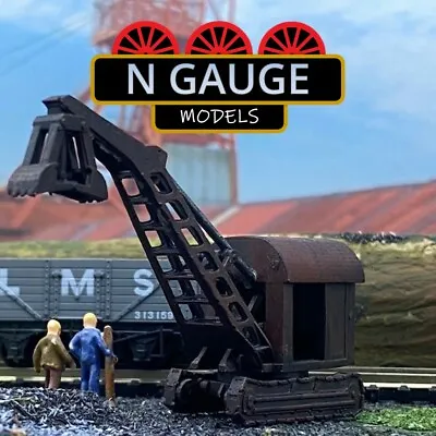 1:148 N Scale Gauge Tracked Steam Grabber (Quarry Coal Dredging Crane 1:160) • £11.99