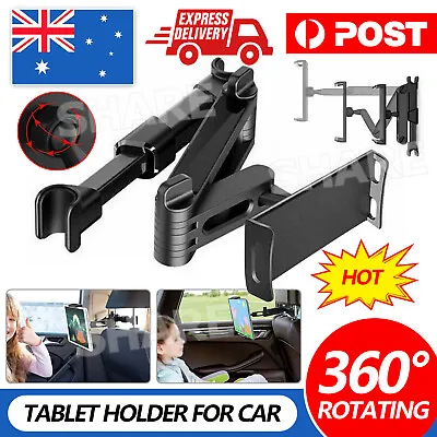 Extendable Car Back Seat Headrest Long Mount Universal Holder IPad Tablet Rotate • $15.85