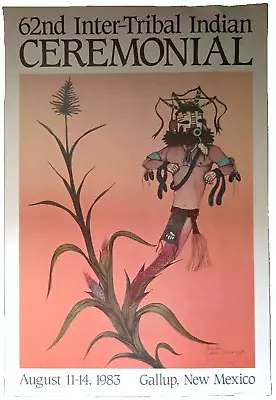 Signed Preston Monongye Ceremonial Poster Gallup 1983 Artist's Proof • $177.50