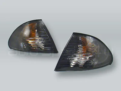 DEPO Smoke Corner Lights Parking Lamps PAIR Fits 1999-2001 BMW 3-Series E46 4DR • $54.90
